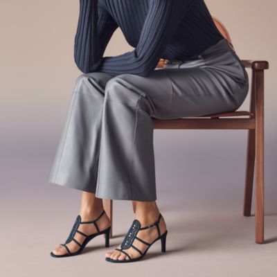 HERMES スエード アンクルストラップ パンプス ブルー Blue - Nymphe - Hermès women's shoes & leather footwear | Hermès USA